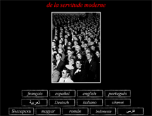 Tablet Screenshot of delaservitudemoderne.org